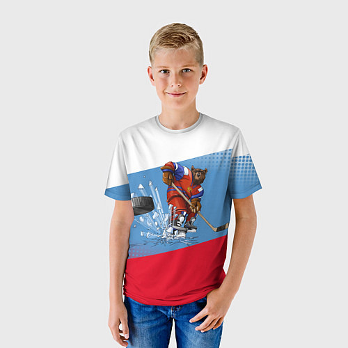Детская футболка Русский хоккей / 3D-принт – фото 3