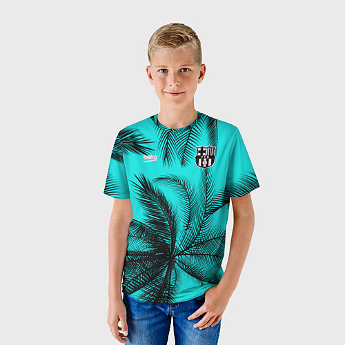 Детская футболка FC Barcelona Pre-Match 202122 / 3D-принт – фото 3