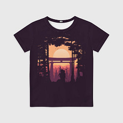 Футболка детская Ниндзя в одиночестве, цвет: 3D-принт