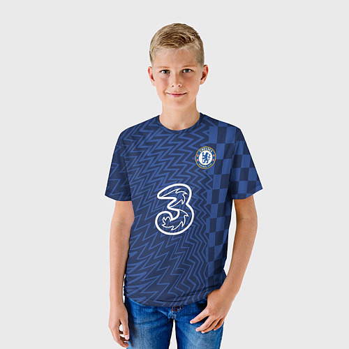 Детская футболка FC Chelsea Home Vapor Match Shirt 202122 / 3D-принт – фото 3