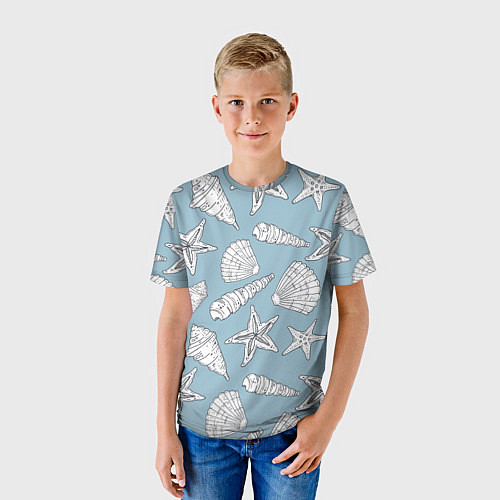 Детская футболка Морские обитатели / 3D-принт – фото 3