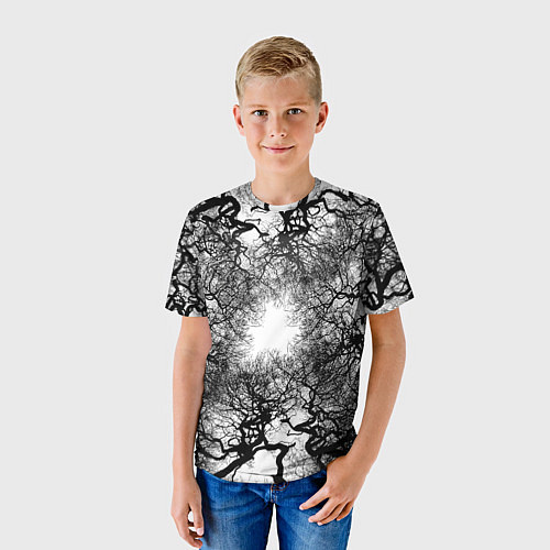 Детская футболка Texture Branches / 3D-принт – фото 3