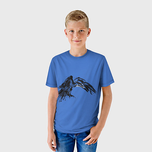 Детская футболка Тень ворона / 3D-принт – фото 3