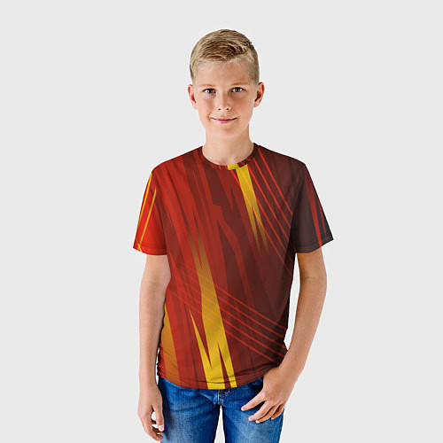 Детская футболка Red sport style / 3D-принт – фото 3