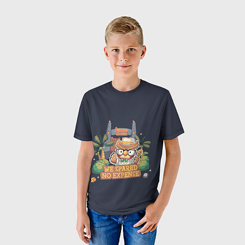 Детская футболка Jurassic Crossing / 3D-принт – фото 3