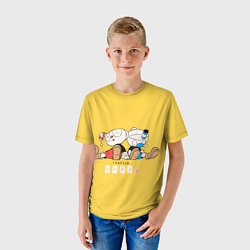 Детская футболка Loading Cup / 3D-принт – фото 3