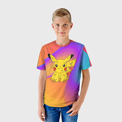 Детская футболка Пикачу капелька / 3D-принт – фото 3