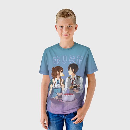 Детская футболка Хоримия любовь / 3D-принт – фото 3