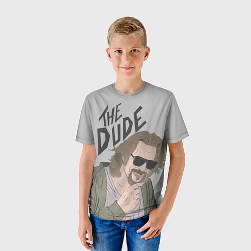 Детская футболка The Dude / 3D-принт – фото 3