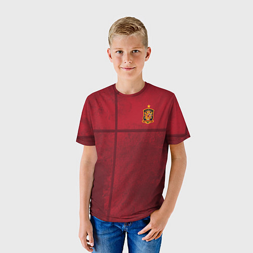 Детская футболка Форма сборной Испании / 3D-принт – фото 3
