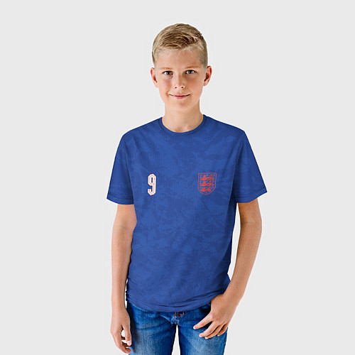 Детская футболка Выездная Форма Гарри Кейна / 3D-принт – фото 3