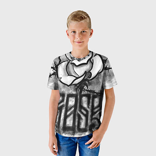 Детская футболка Терновая роза / 3D-принт – фото 3