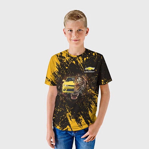 Детская футболка Chevrolet / 3D-принт – фото 3