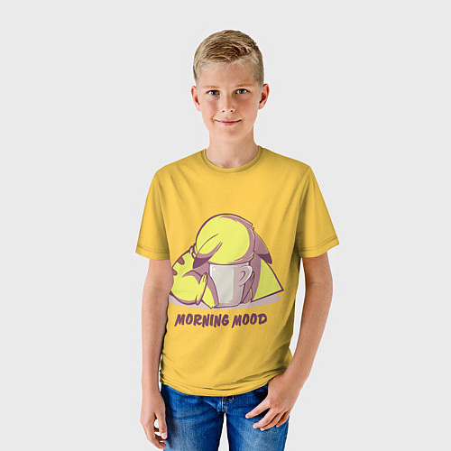 Детская футболка Pikachu morning mood / 3D-принт – фото 3