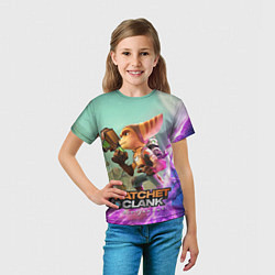 Футболка детская Ratchet & Clank: Rift Apart, цвет: 3D-принт — фото 2
