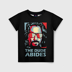 Футболка детская The Dude Abides Лебовски, цвет: 3D-принт