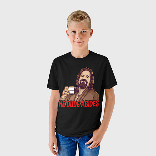 Детская футболка The Dude Abides Lebowski / 3D-принт – фото 3