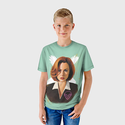Детская футболка Дана Скалли / 3D-принт – фото 3