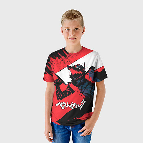 Детская футболка БЕРСЕРК red красный / 3D-принт – фото 3