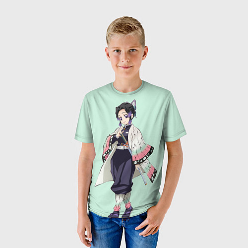 Детская футболка Шинобу Кочо, Столб Насекомого / 3D-принт – фото 3
