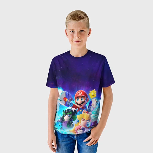 Детская футболка Mario Rabbids / 3D-принт – фото 3