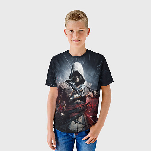 Детская футболка Assassins Creed 4: Black Flag / 3D-принт – фото 3
