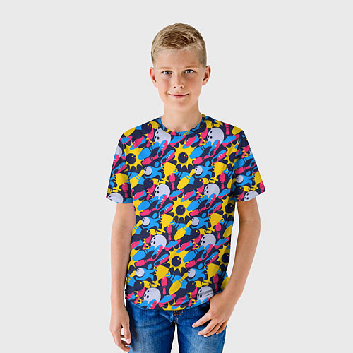 Детская футболка Боулинг / 3D-принт – фото 3