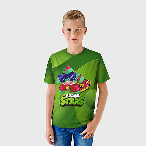 Детская футболка Базз Buzz Brawl Stars Green / 3D-принт – фото 3