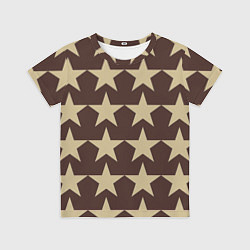 Футболка детская Шампанские звёзды, цвет: 3D-принт