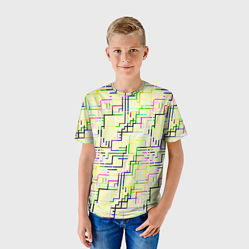 Детская футболка Geometric Color / 3D-принт – фото 3