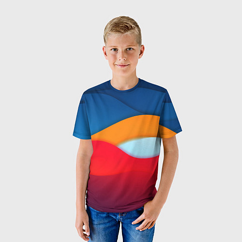 Детская футболка Палитра Цвета / 3D-принт – фото 3