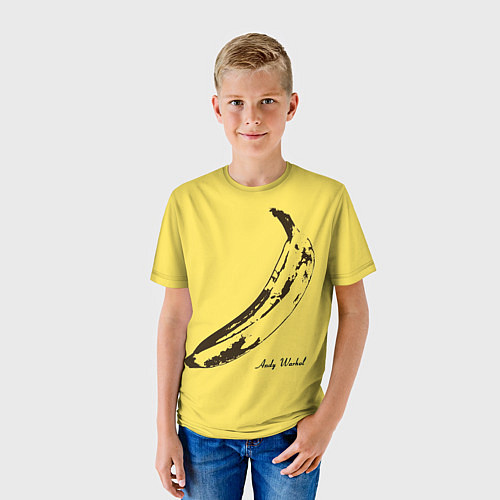 Детская футболка Энди Уорхол - Банан / 3D-принт – фото 3