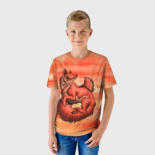 Детская футболка Fox / 3D-принт – фото 3