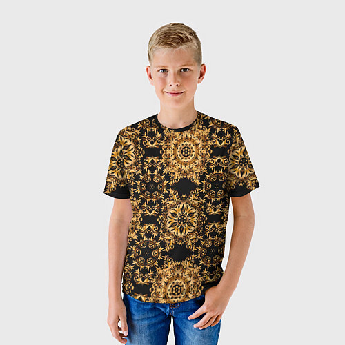 Детская футболка Versace классические узоры / 3D-принт – фото 3