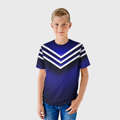 Детская футболка Sport blue style / 3D-принт – фото 3