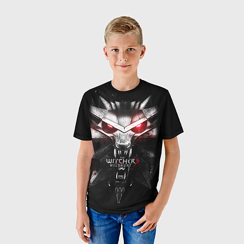 Детская футболка THE WITCHER LOGO / 3D-принт – фото 3