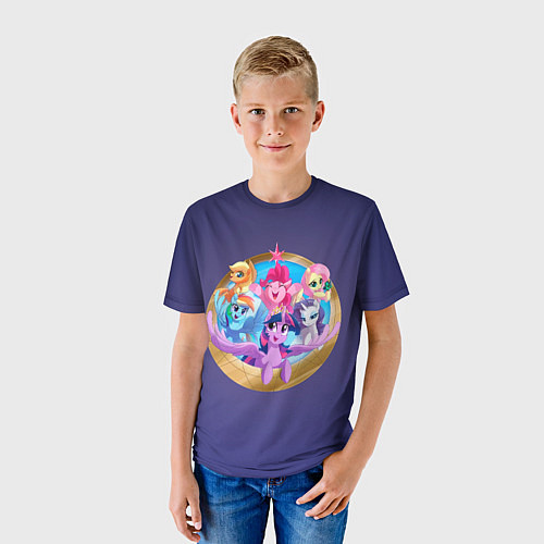 Детская футболка Pony team / 3D-принт – фото 3