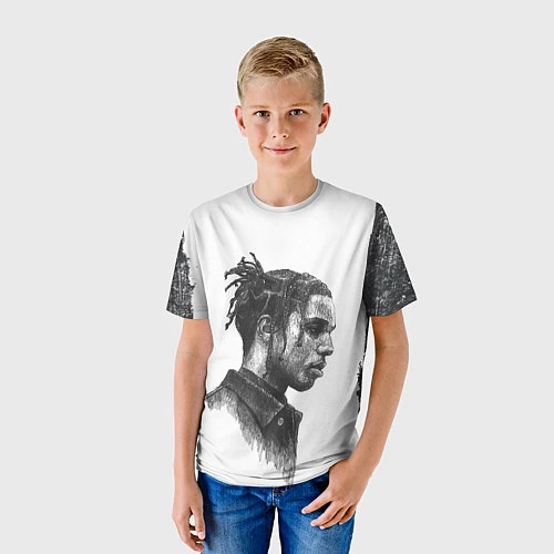 Детская футболка ASAP ROCKY АСАП спина Z / 3D-принт – фото 3