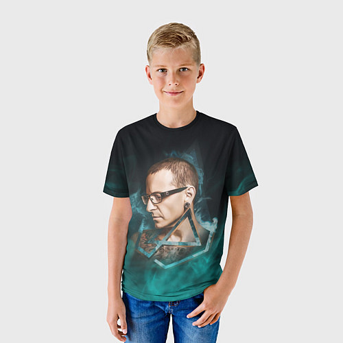 Детская футболка CHESTER LINKIN PARK ЛИНКИН ПАРК Z / 3D-принт – фото 3