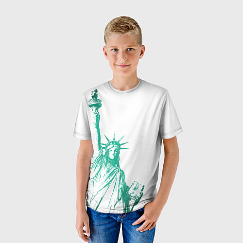 Детская футболка Статуя Свободы / 3D-принт – фото 3