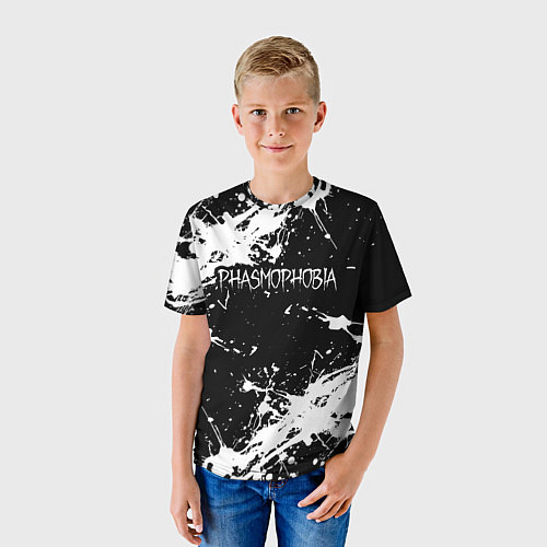 Детская футболка Phasmophobia краска / 3D-принт – фото 3