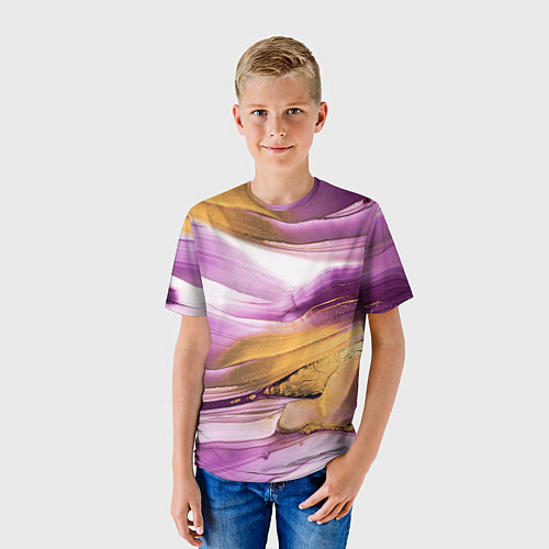 Детская футболка Наслоение красок / 3D-принт – фото 3