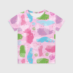 Футболка детская Абстракция с нотами, цвет: 3D-принт