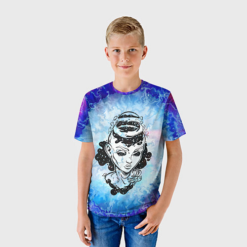 Детская футболка ГОСПОЖА ГАЛАКТИКА SPACE GIRL Z / 3D-принт – фото 3
