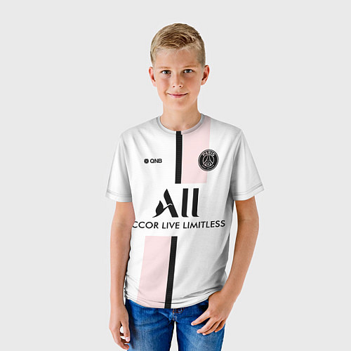 Детская футболка PSG Cup Away Vapor Match Shirt New 202223 / 3D-принт – фото 3