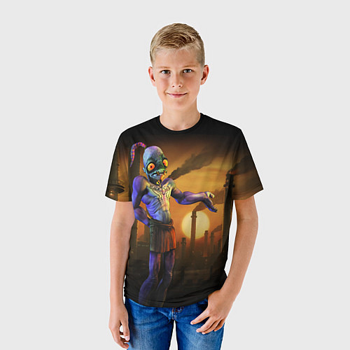 Детская футболка Oddworld / 3D-принт – фото 3