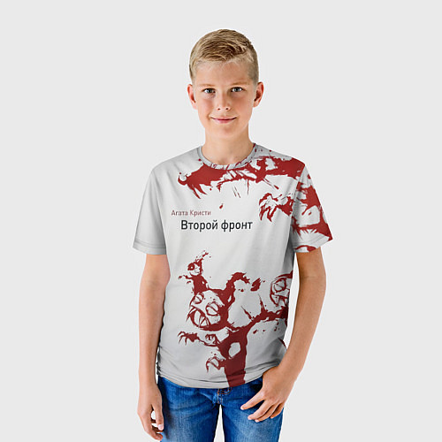 Детская футболка Агата Кристи Второй фронт / 3D-принт – фото 3