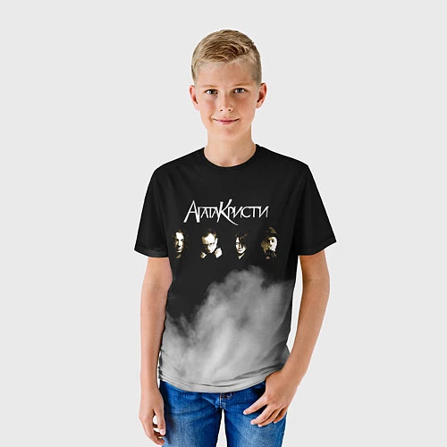 Детская футболка Агата Кристи группа / 3D-принт – фото 3