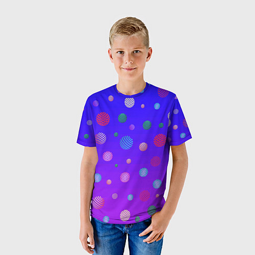 Детская футболка Фантастические шары / 3D-принт – фото 3