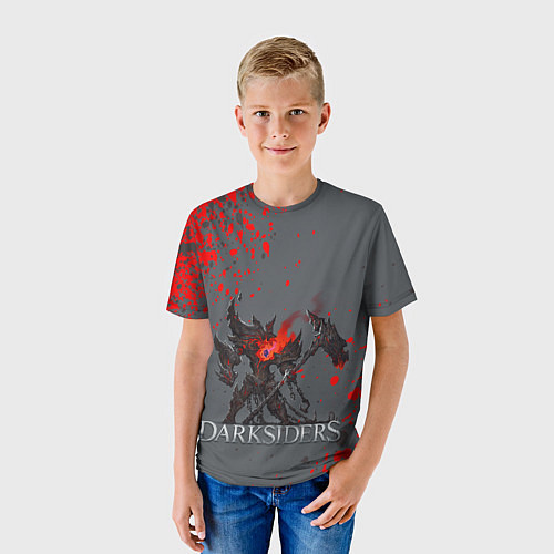 Детская футболка Darksiders Гнев Войны Z / 3D-принт – фото 3